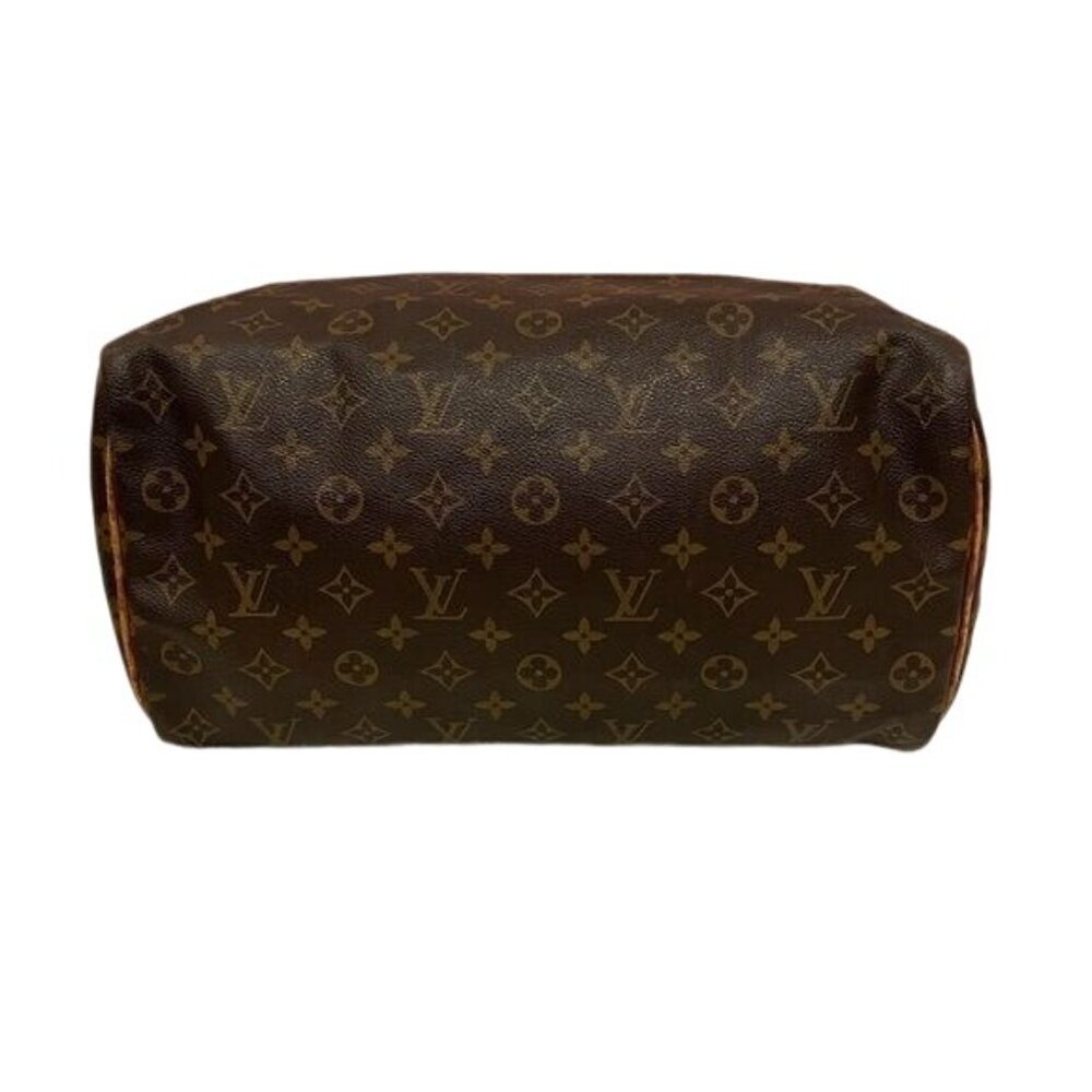 Louis Vuitton Vintage Speedy 35 Satchel Shoulder Bag Brown Monogram Chic Luxury - Picture 4 of 16